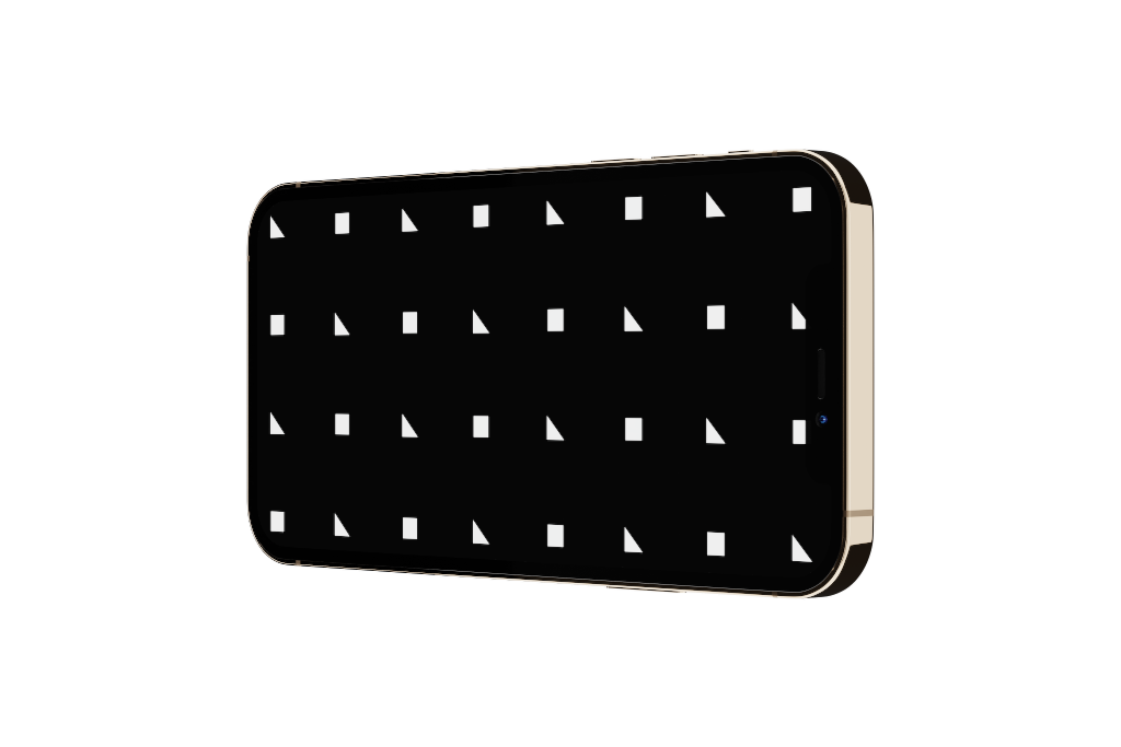 Display 2212 — Phone, gold horizontal mockup surface