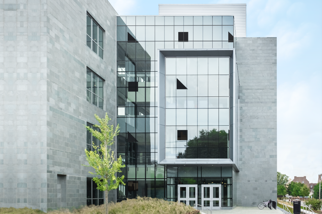 Building 2003 — Front, glass mockup surface