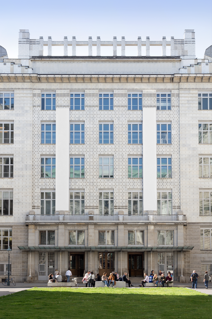 Banner 2112 — Dual, on building mockup surface