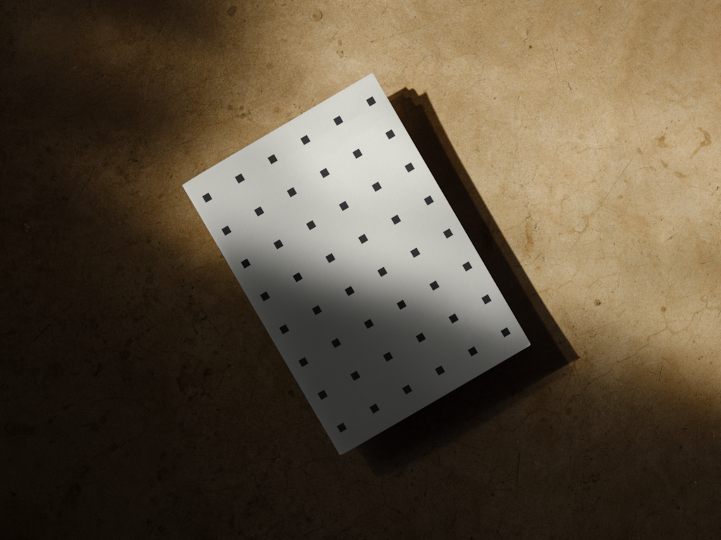 Magazine 03 — Cover, on concrete floor mockup surface