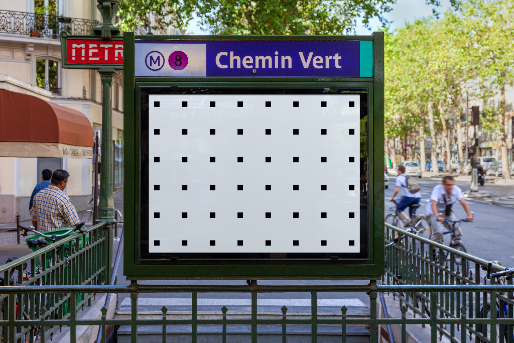 Poster 1883 — Subway mockup surface