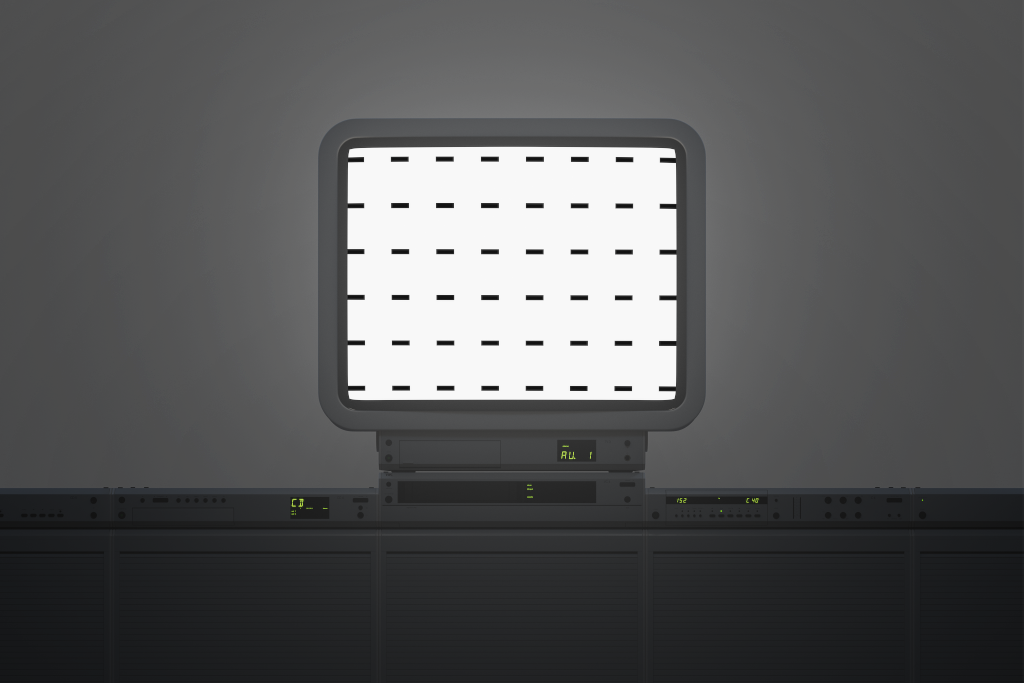 Display 2501 — TV, 27-inch, on console mockup surface