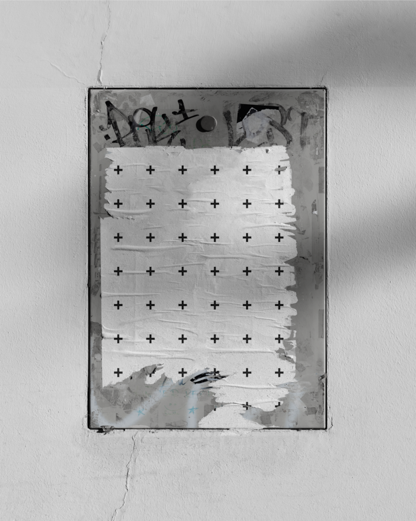 Poster 22 — Wheatpaste, on wall mockup surface