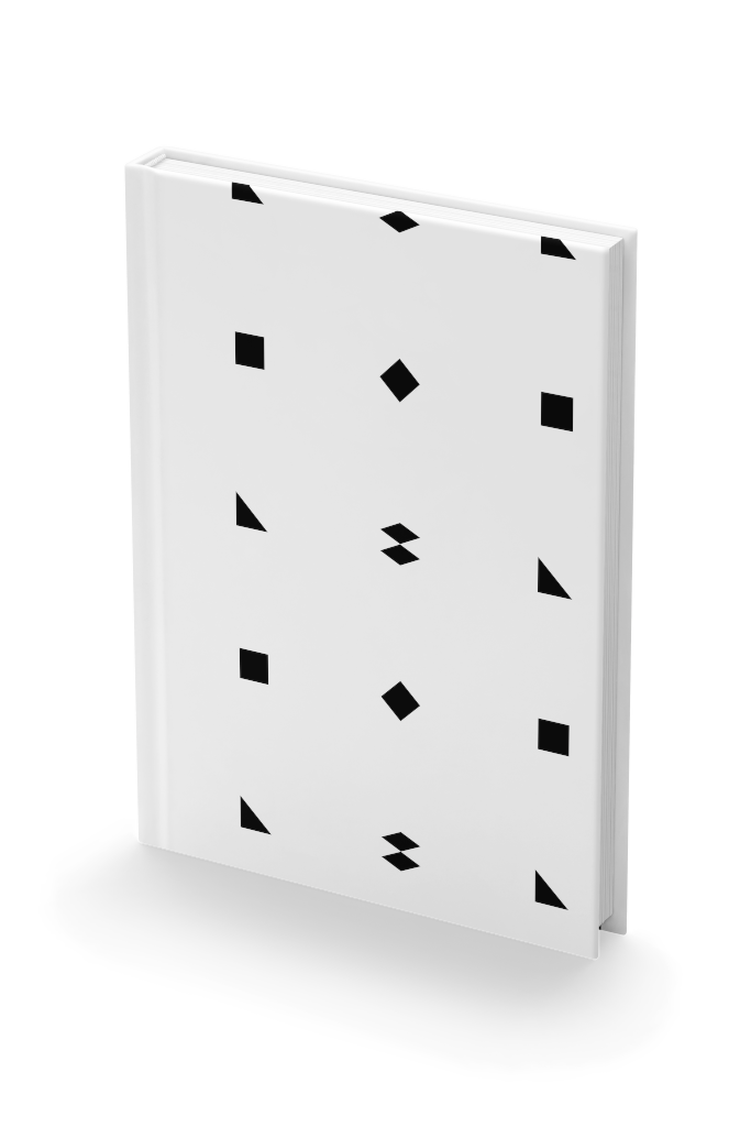 Book 1046 — Hardcover, no jacket, standing mockup surface