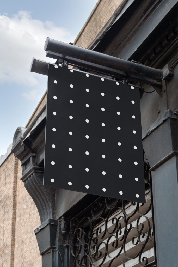 Sign 2292 — Hanging mockup surface