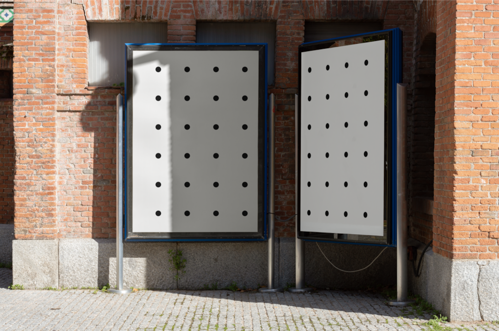 Poster C04 042 — Freestanding, dual mockup surface