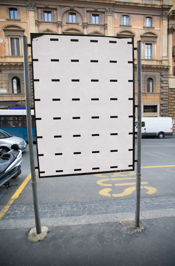 Poster 0153 — Freestanding mockup surface