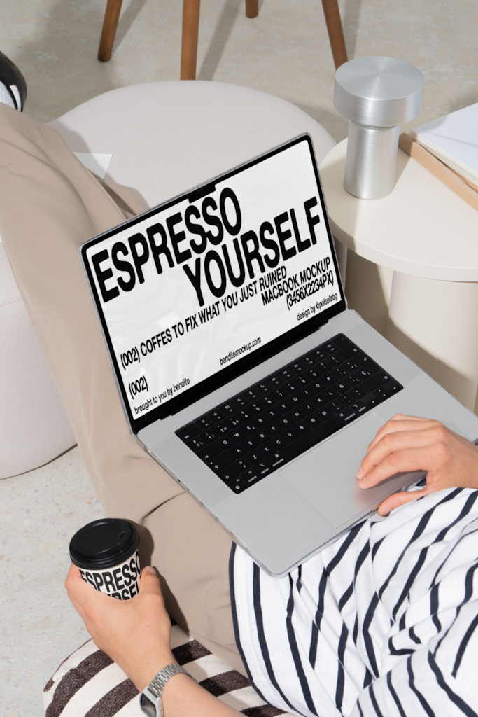EY MacBook Mockup — 16-inch laptop mockup surface