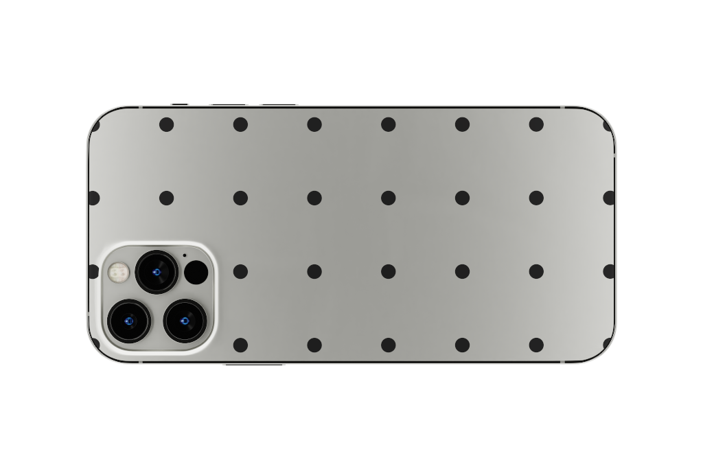 Object 2220 — Phone, silver horizontal mockup surface