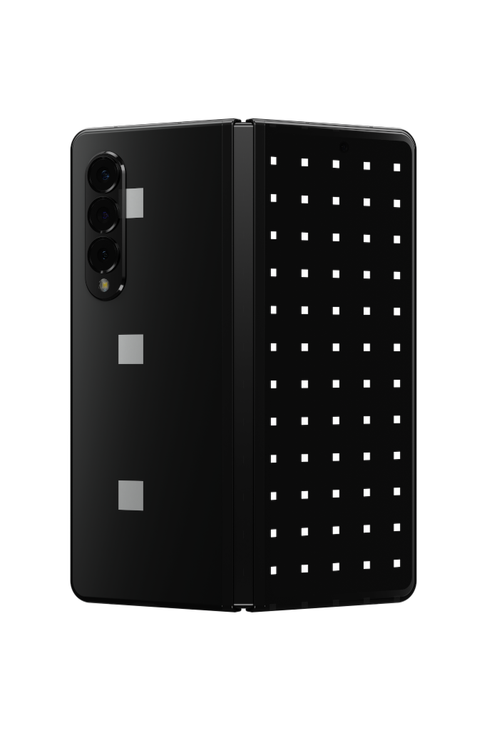 Display 2639 — Phone, Black, Outside mockup surface