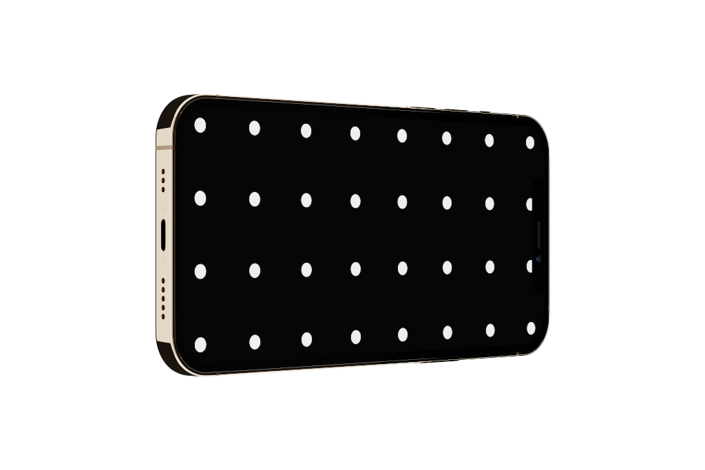 Display 2210 — Phone, gold horizontal mockup surface