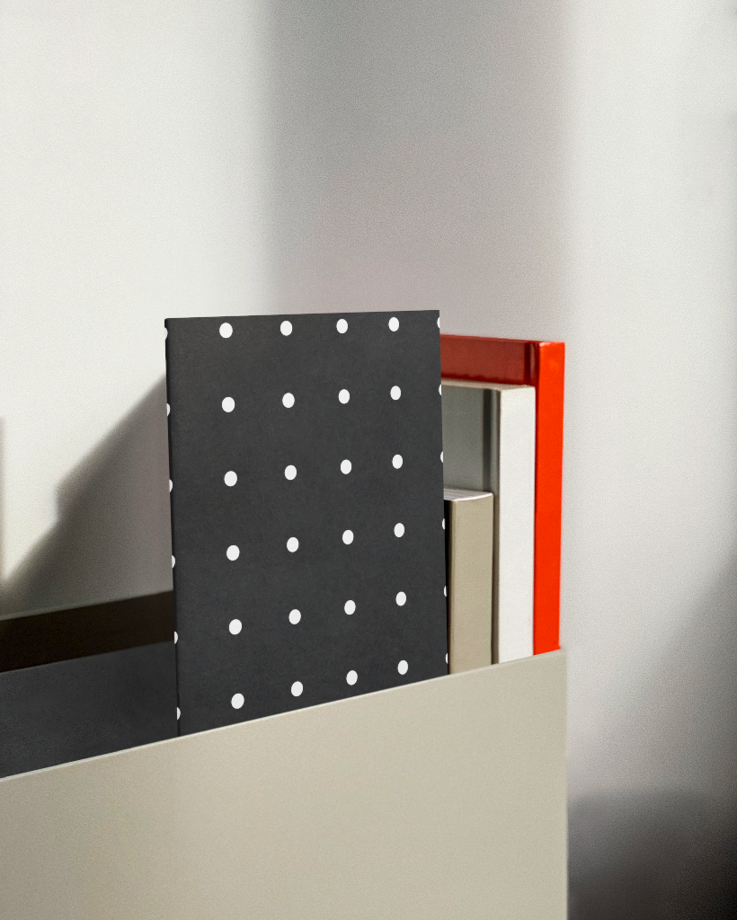 Booklet 2158 — In hanging shelf mockup surface