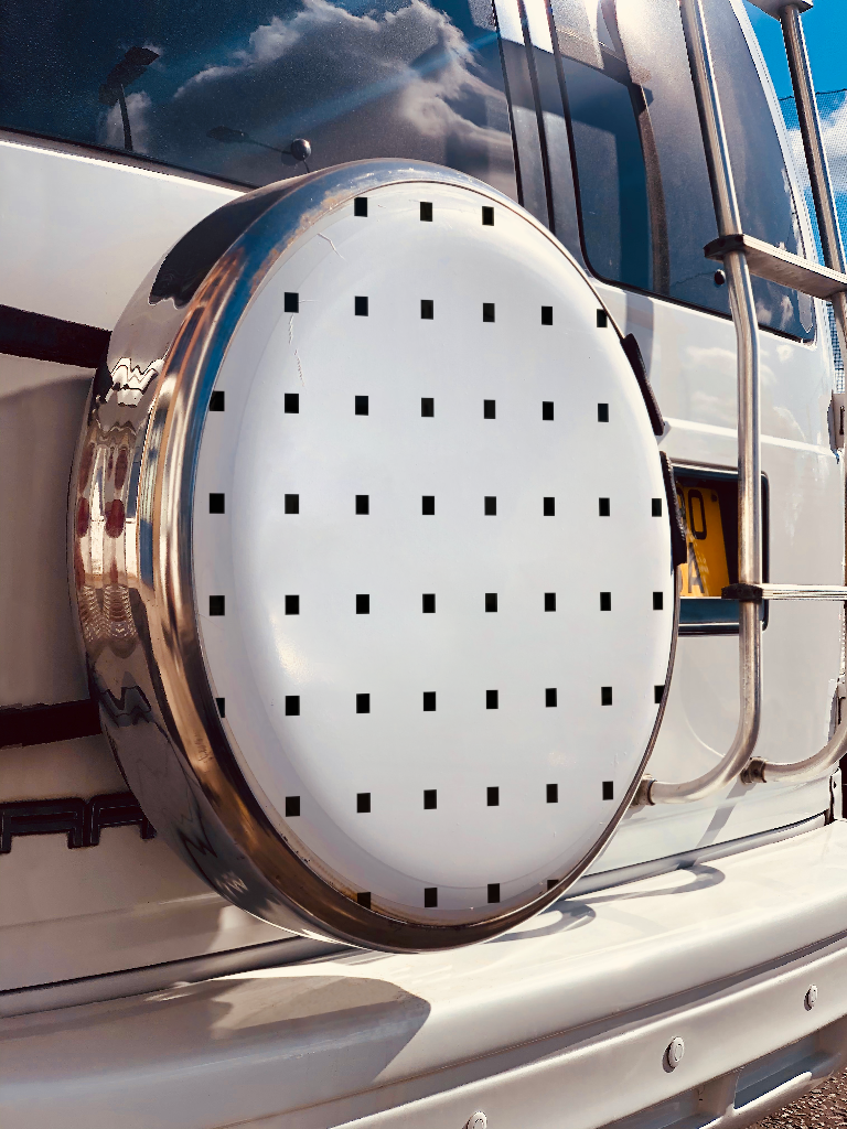 Object 2525 — Spare tire cover mockup surface