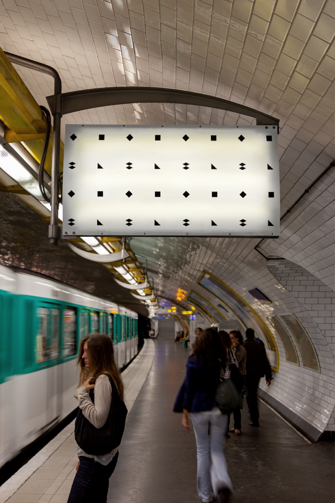 Sign 1900 — Backlit mockup surface