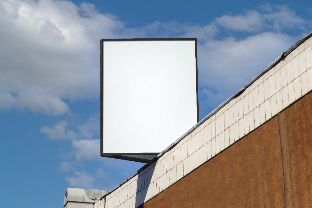 Sign 2490 — On roof mockup surface