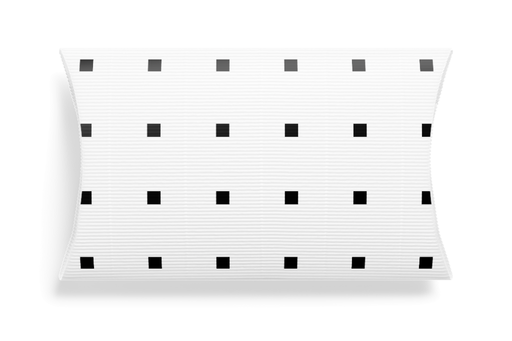 Box 1314 — Pillow, corrugated mockup surface