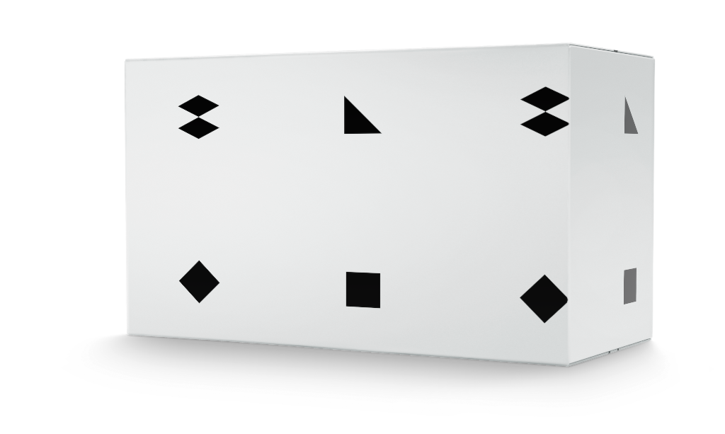 Box 0499 — Xwide, 3x depth mockup surface