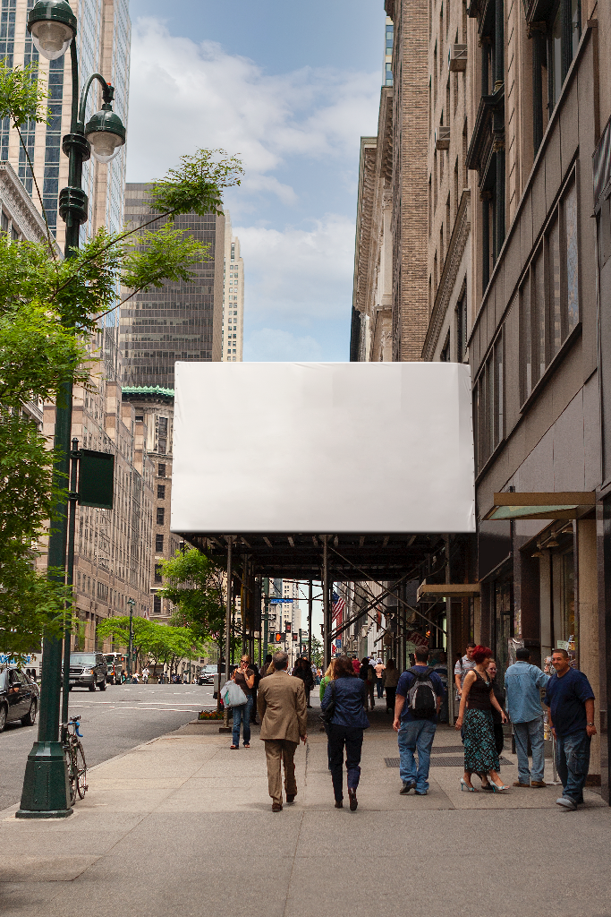 Billboard 2553 — Scaffolding mockup surface