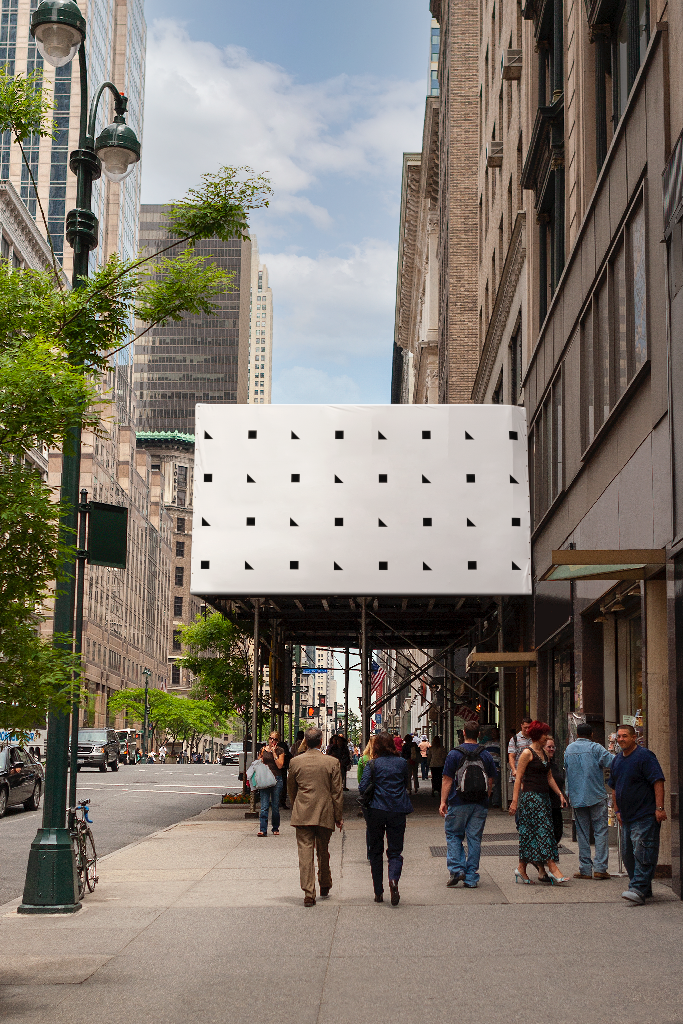 Billboard 2553 — Scaffolding mockup surface