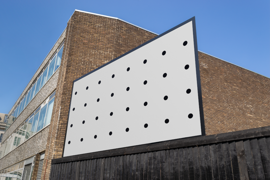 Billboard 2477 — On fence mockup surface