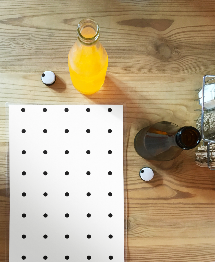 Flyer 5125 — Laminated, on table mockup surface