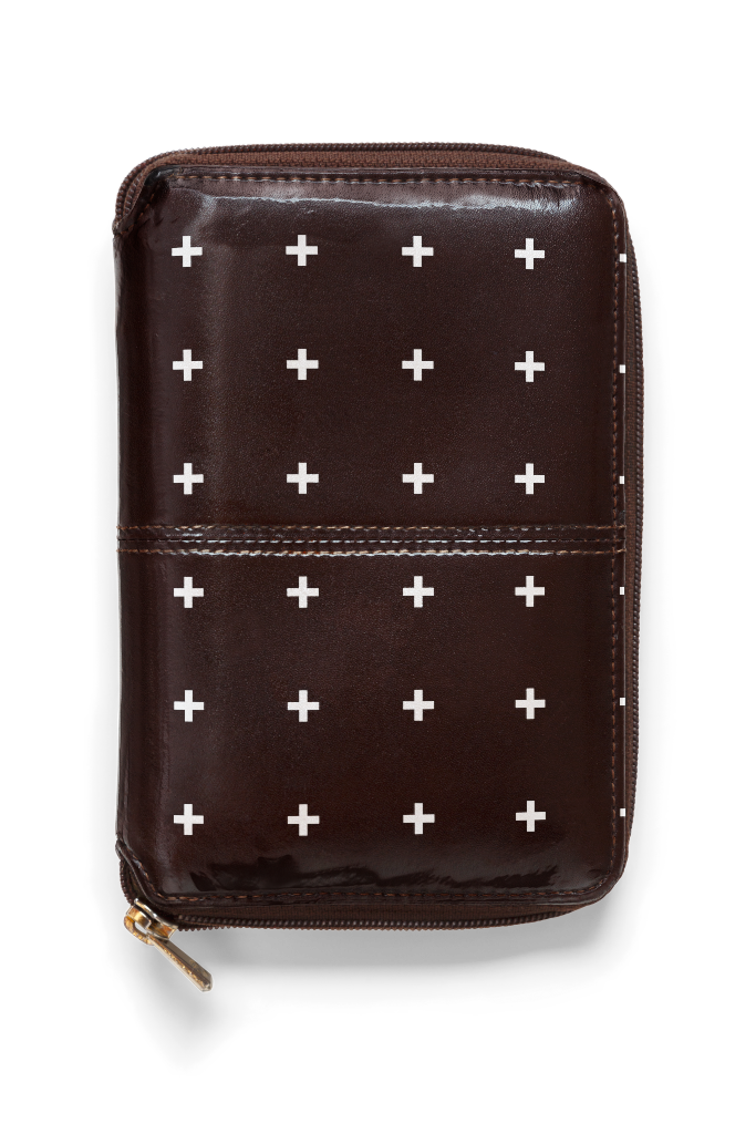 Object 0739 — Wallet, brown leather mockup surface