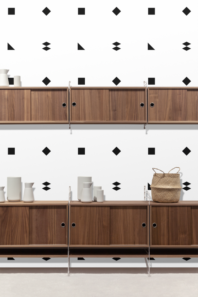 Wall 1432 — With sideboard mockup surface