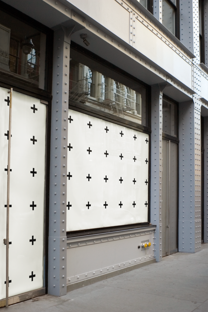 Storefront 0042 — Coming soon display mockup surface