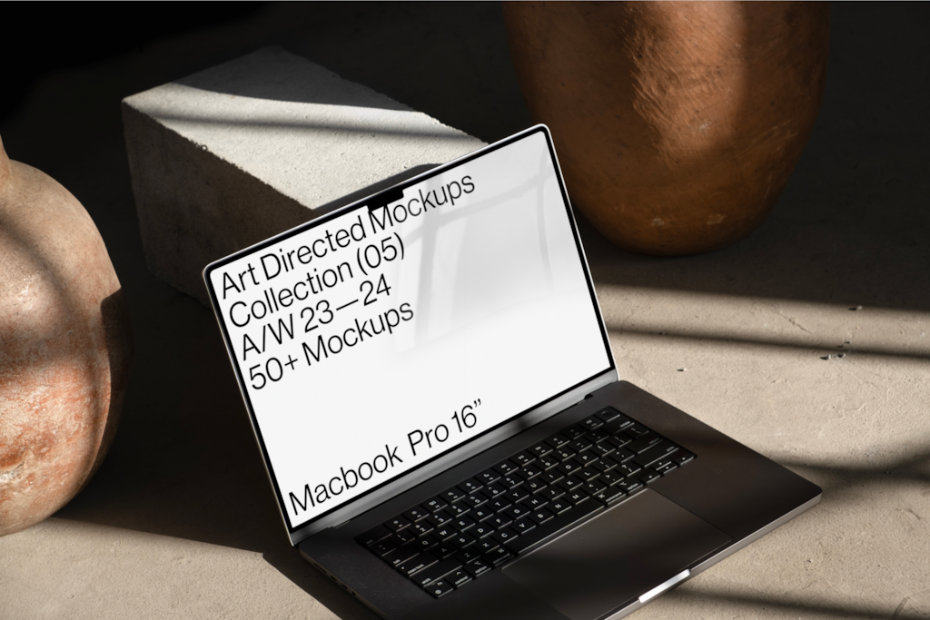 Macbook C05-058 — 16-inch laptop mockup surface