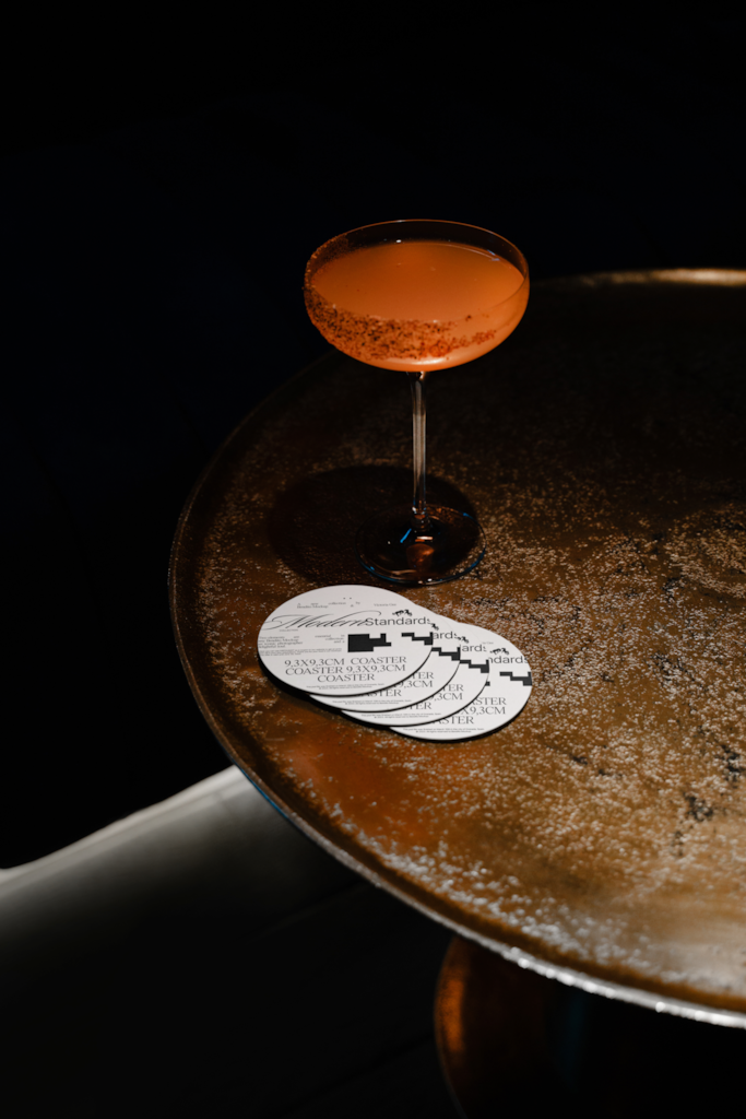 MS Coaster — Multiple, on table mockup surface