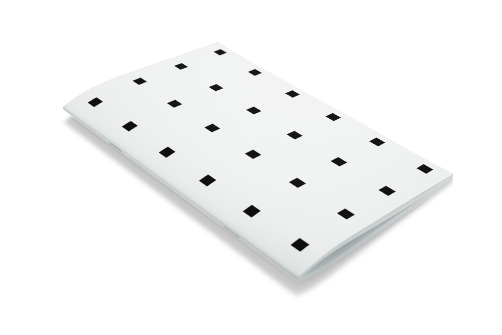 Booklet 0201 — Saddlestitch, closed mockup surface