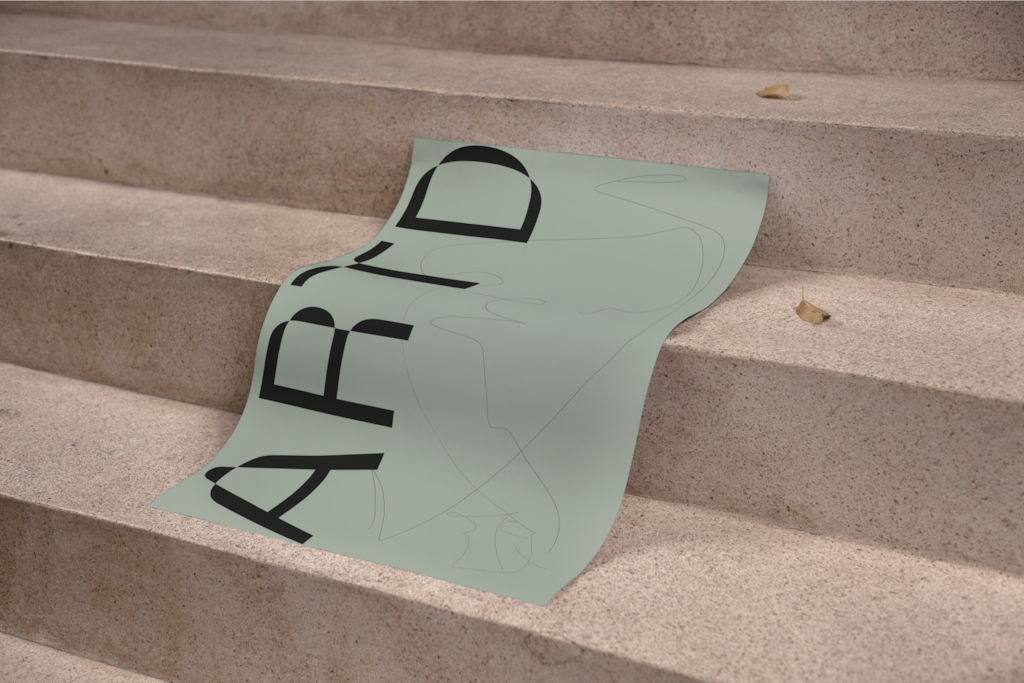 Poster C03 017 — On steps mockup surface