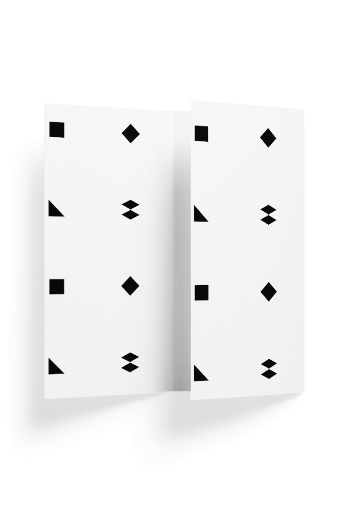 Brochure 1306 — Trifold, partially open mockup surface