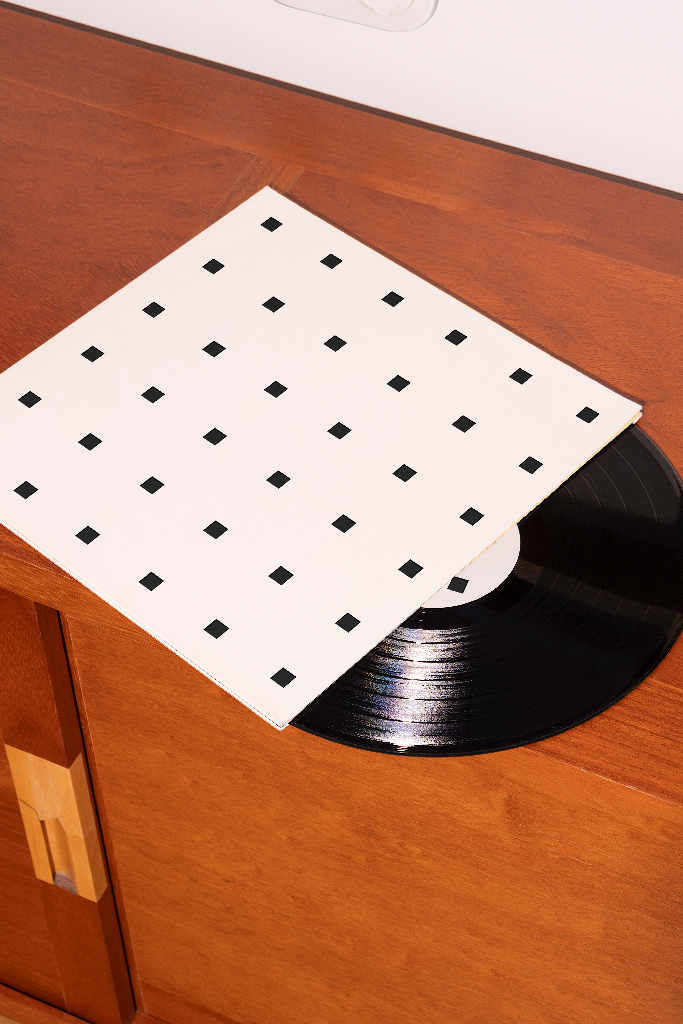 MT Vinyl 01 — Record, in sleeve mockup surface