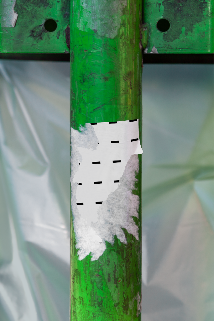 Sticker 1878 — On pole mockup surface