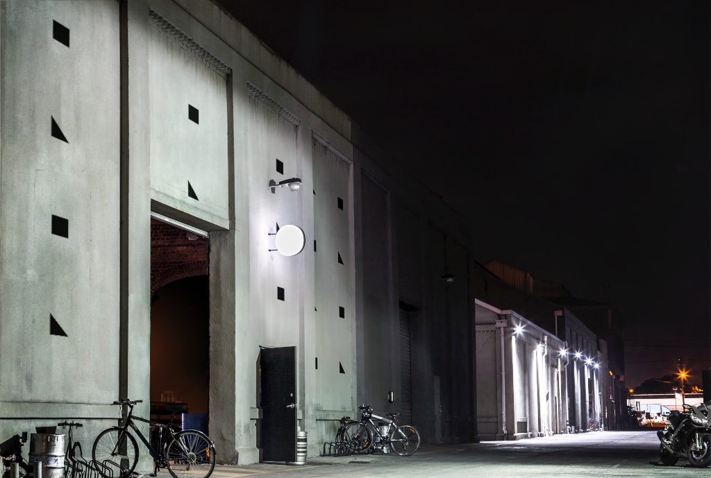 Building 2132 — Wall, with sign mockup surface