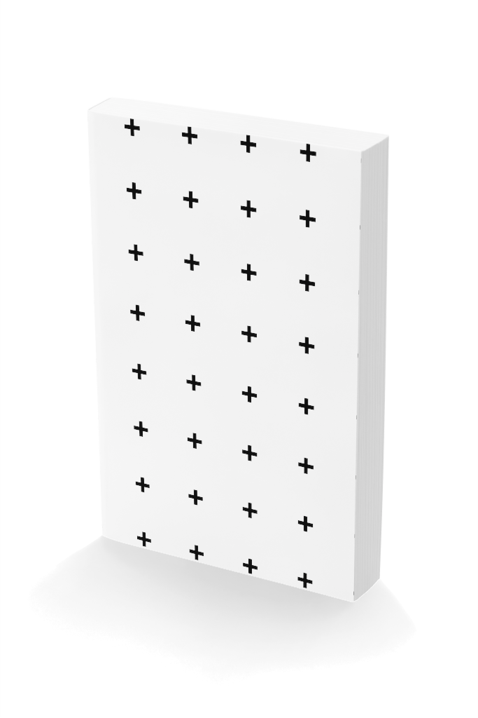 Book 1050 — Softcover, standing mockup surface