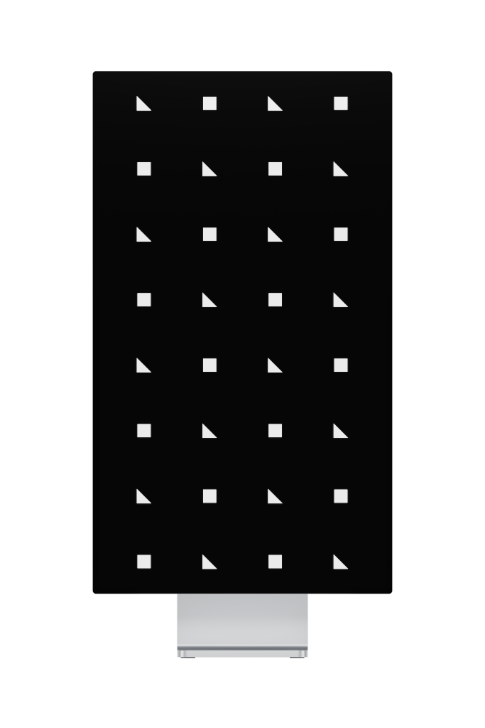 Display 2462 — XDR, 32-inch silver mockup surface