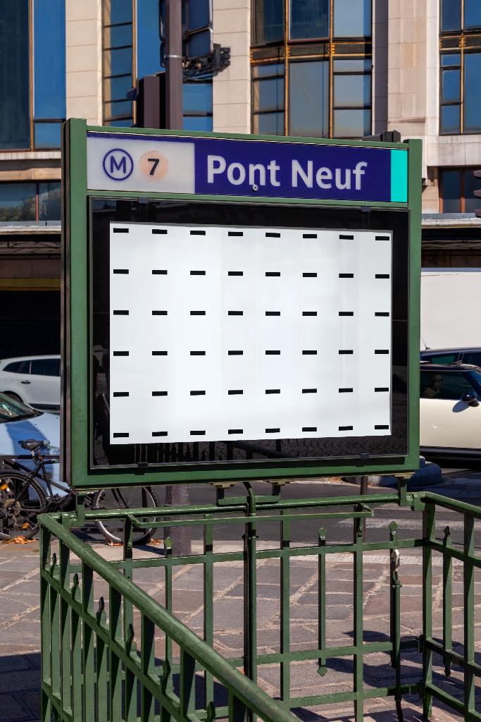 Poster 1892 — Subway mockup surface