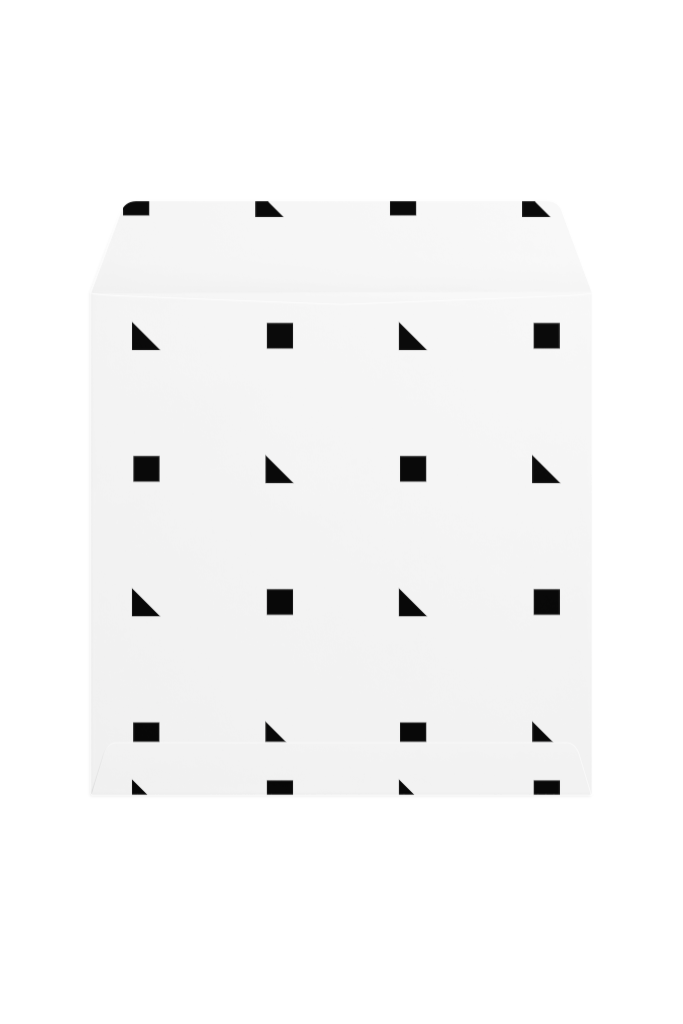 Envelope 1242 — Back, open, square mockup surface