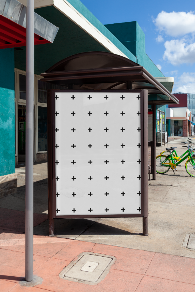 Poster 1796 — Bus shelter mockup surface