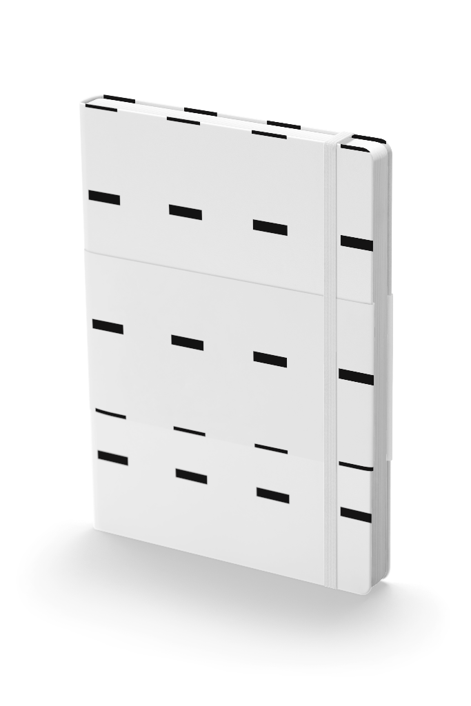 Book 1053 — Notebook, with wrap, standing mockup surface