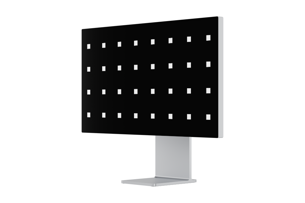 Display 2463 — XDR, 32-inch silver mockup surface