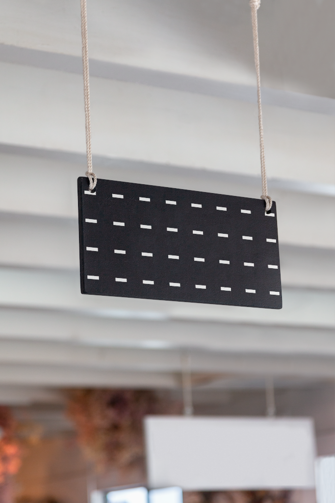Sign 1837 — Hanging mockup surface