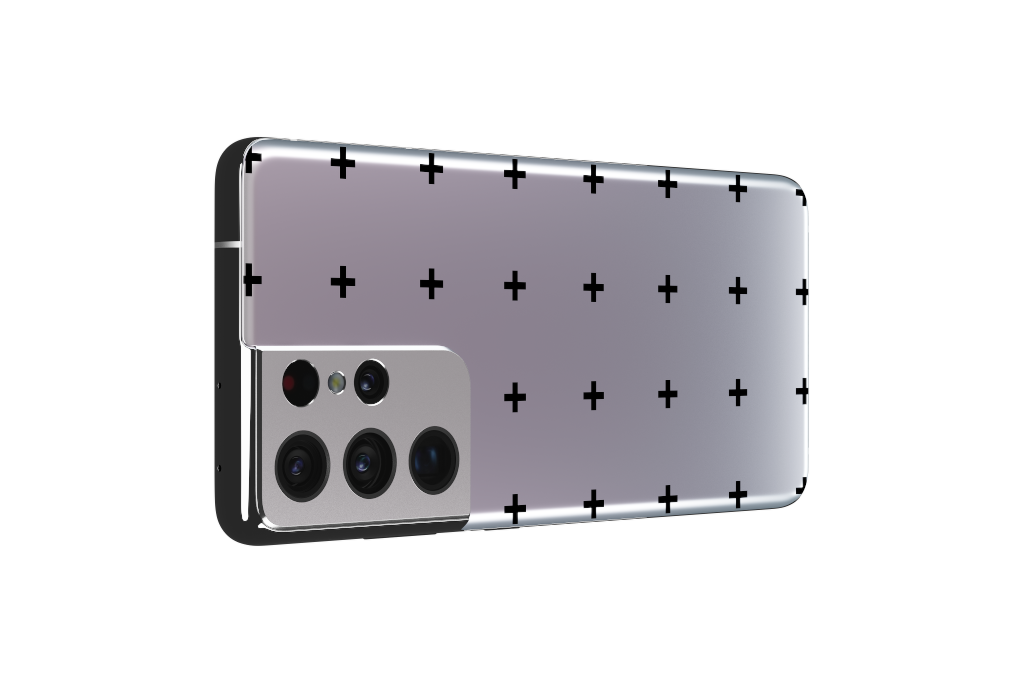 Object 2354 — Phone, silver horizontal mockup surface