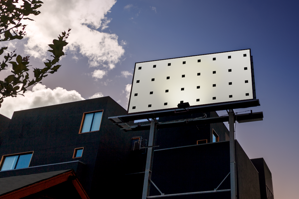 Billboard 1799 — Looking up mockup surface