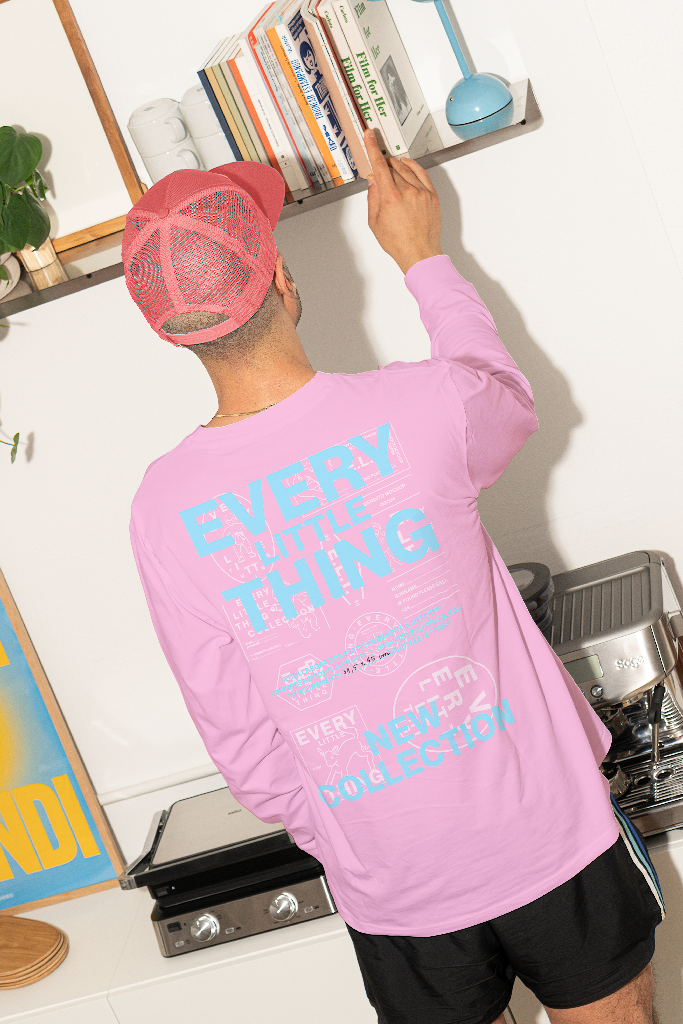 ELT T-Shirt 02 Mockup — Long sleeve, back mockup surface