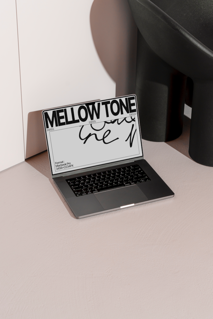MT MacBook Pro 04 — 16-inch laptop mockup surface