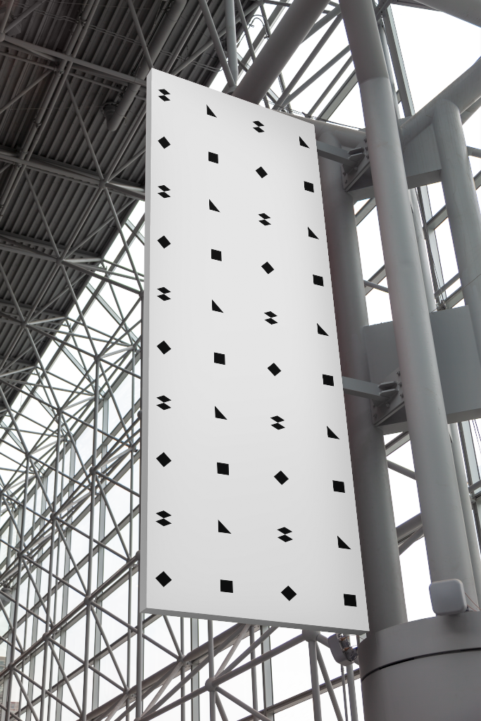 Sign 1611 — Trade show, hanging mockup surface