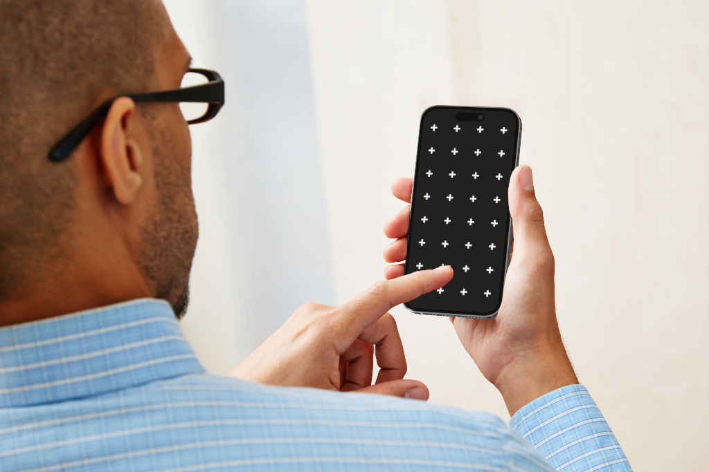 Display 0848 — Phone, held mockup surface